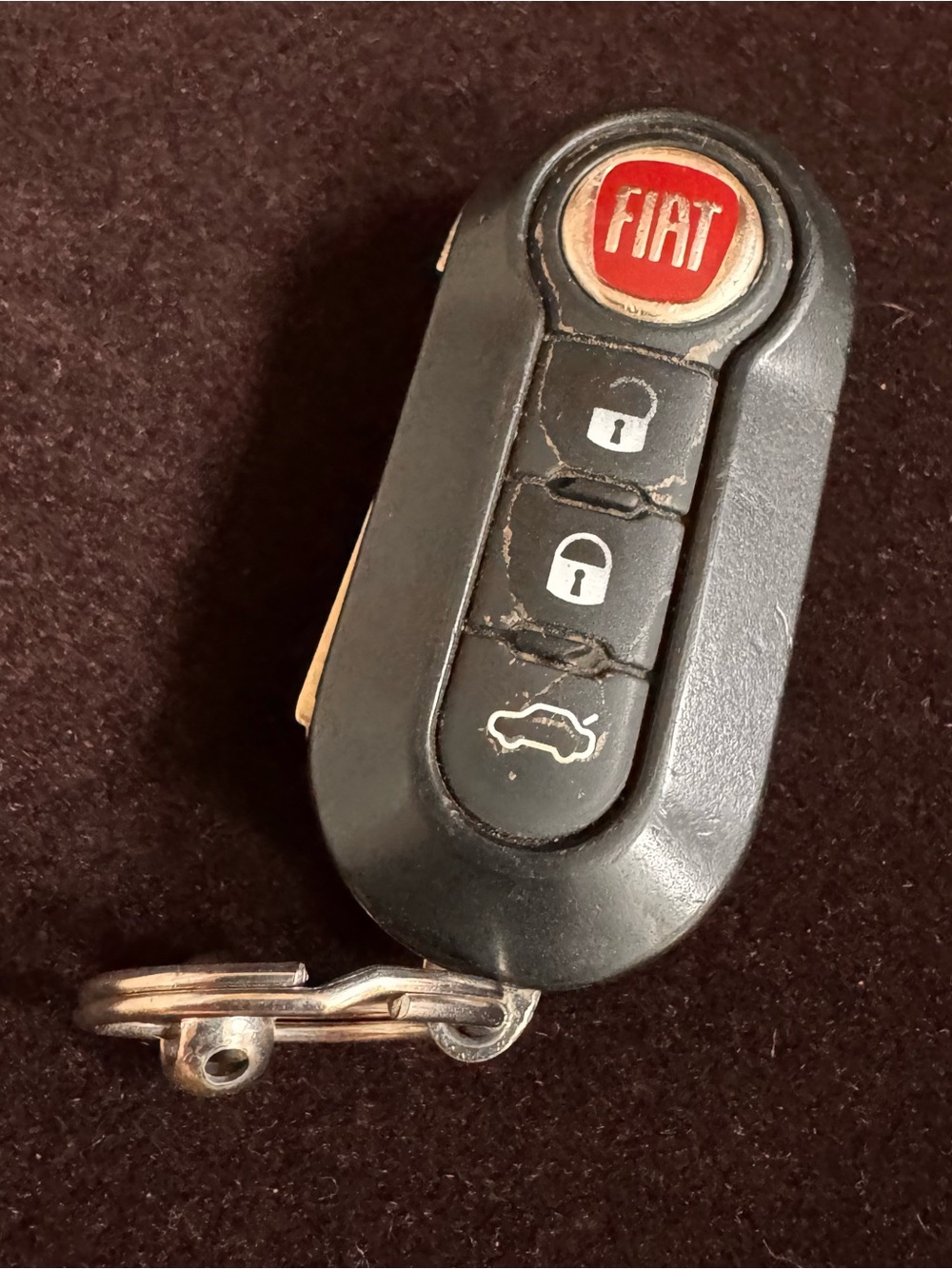 Genuine Fiat 3-Button Remote Flip Key Fob – OEM Replacement/Shell